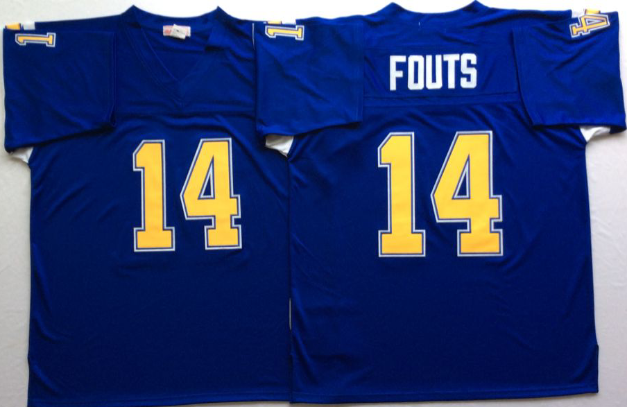 NCAA Men San Diego Chargers Blue #14 fouts->more ncaa teams->NCAA Jersey